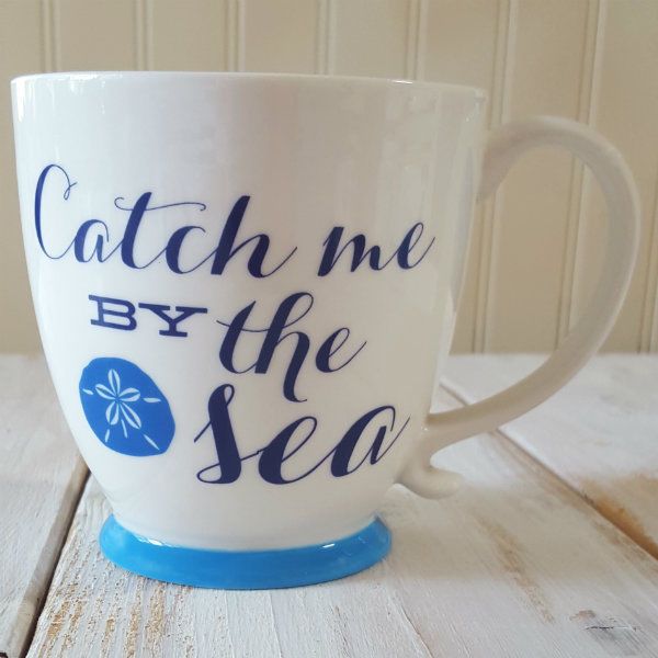 Ciao Catch Me By The Sea Coffee Mug Tea 16 Oz Nautical Cup Cute Ciao Catch Me By The Sea Coffee Mug Tea 16 Oz Nautical Cup Cute Sand Dollar