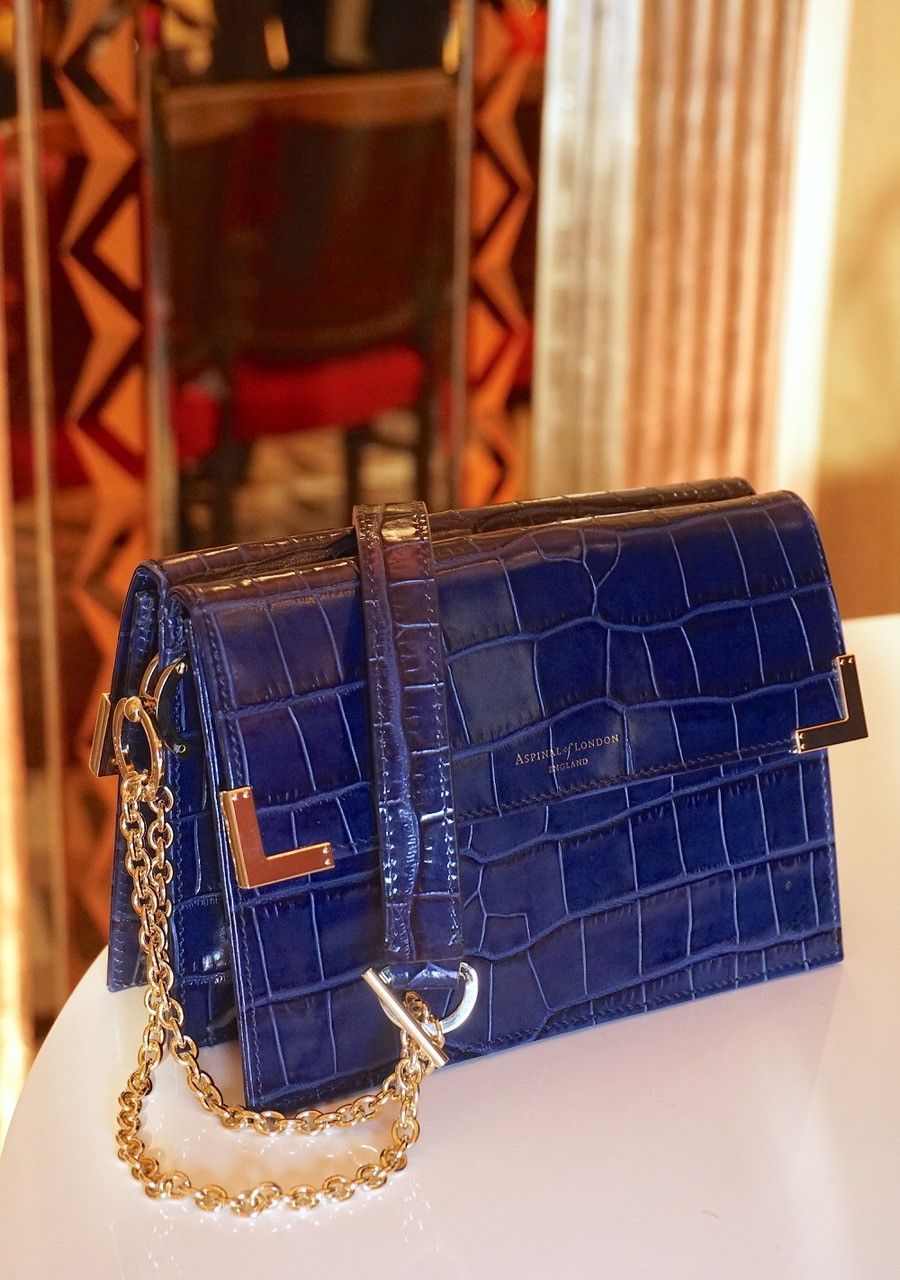 Introducing The New Aspinal Of London Chelsea Bag It Oozes Vintage Introducing The New Aspinal Of London Chelsea Bag It Oozes Vintage Glamour With Its Chain Strap And Two Compartments Available In Deep Shine Black