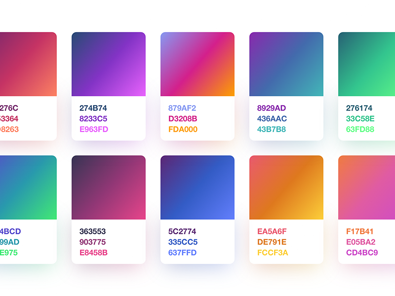 3 step gradients freebie ui ux logos and graphic design trends