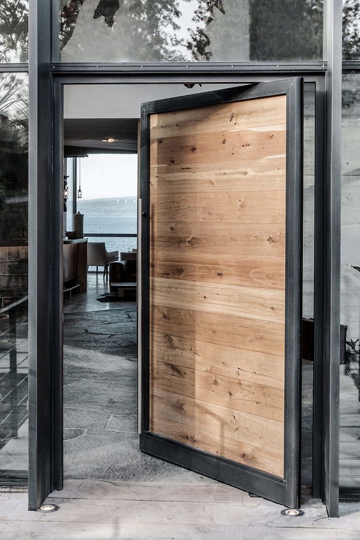 massive wooden door with steel frame – yoann bottero