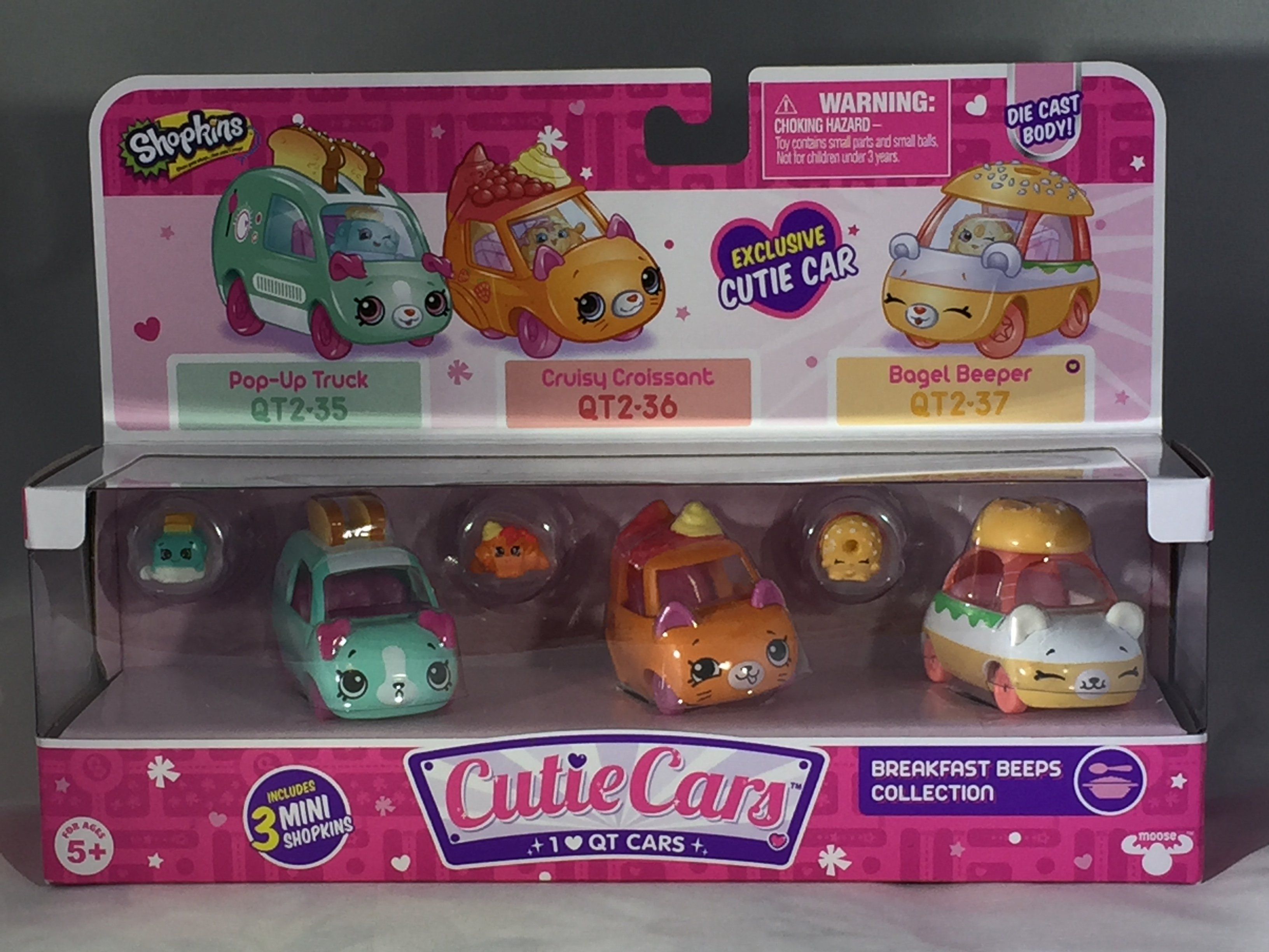 Shopkins Cutie Cars 3 Pack FAST N FRUITY Collection 22 23 /& 24