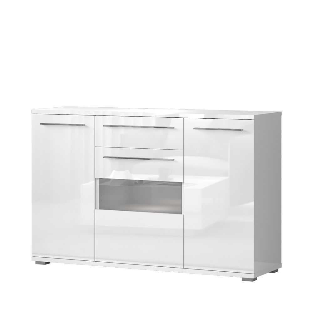 Comoda cu vitrina si LED inclus Piano K150V-3KS1F/PN impresioneaza prin designul original. Interiorul casei dumneavoastra va fi admirat de cei care indragesc liniile bine definite, simplitatea formelor dar si functionalitatea acestora. Led, Dining, Interior, Food, Indoor, Interiors