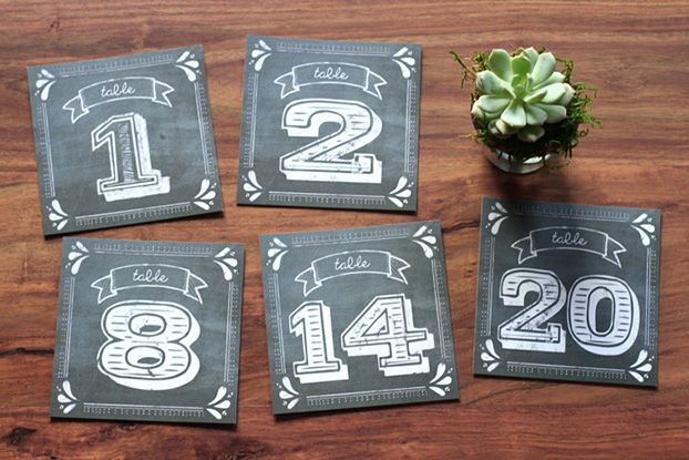 Chalkboard Wedding Table Numbers Pinterest Chalkboard Wedding Table Numbers