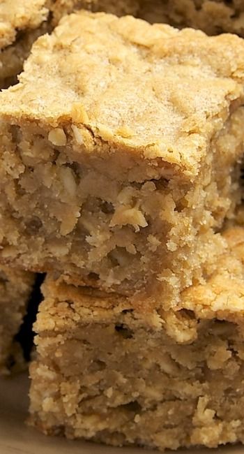 Peanut Butter Banana Bars Recipe ~ They are amazingly dense and moist. Somehow they manage to be bar, cake, and bread all at the same time. From breakfast to late-night snack, these are certainly an anytime treat. 13 Desserts, Delicious Desserts, Yummy Food, Baking Desserts, Cake Baking, Bars Recipes, Cooking Recipes, Fish Recipes, Desert Recipes