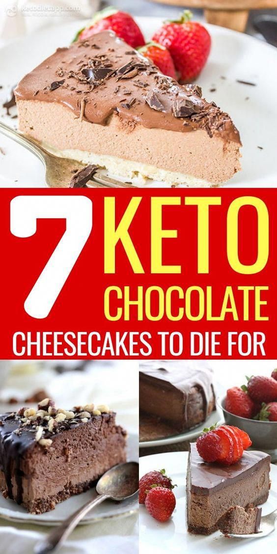 7 Keto Chocolate Cheesecakes To Die For #health #fitness #nutrition #keto #ketogenic #ketodiet #reci...