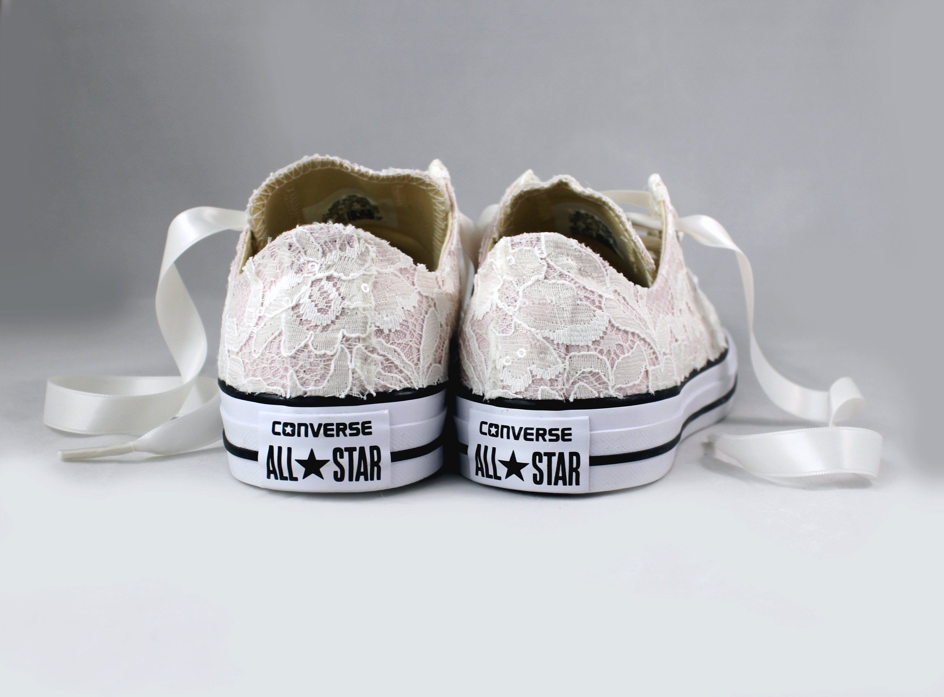 lace converse for wedding