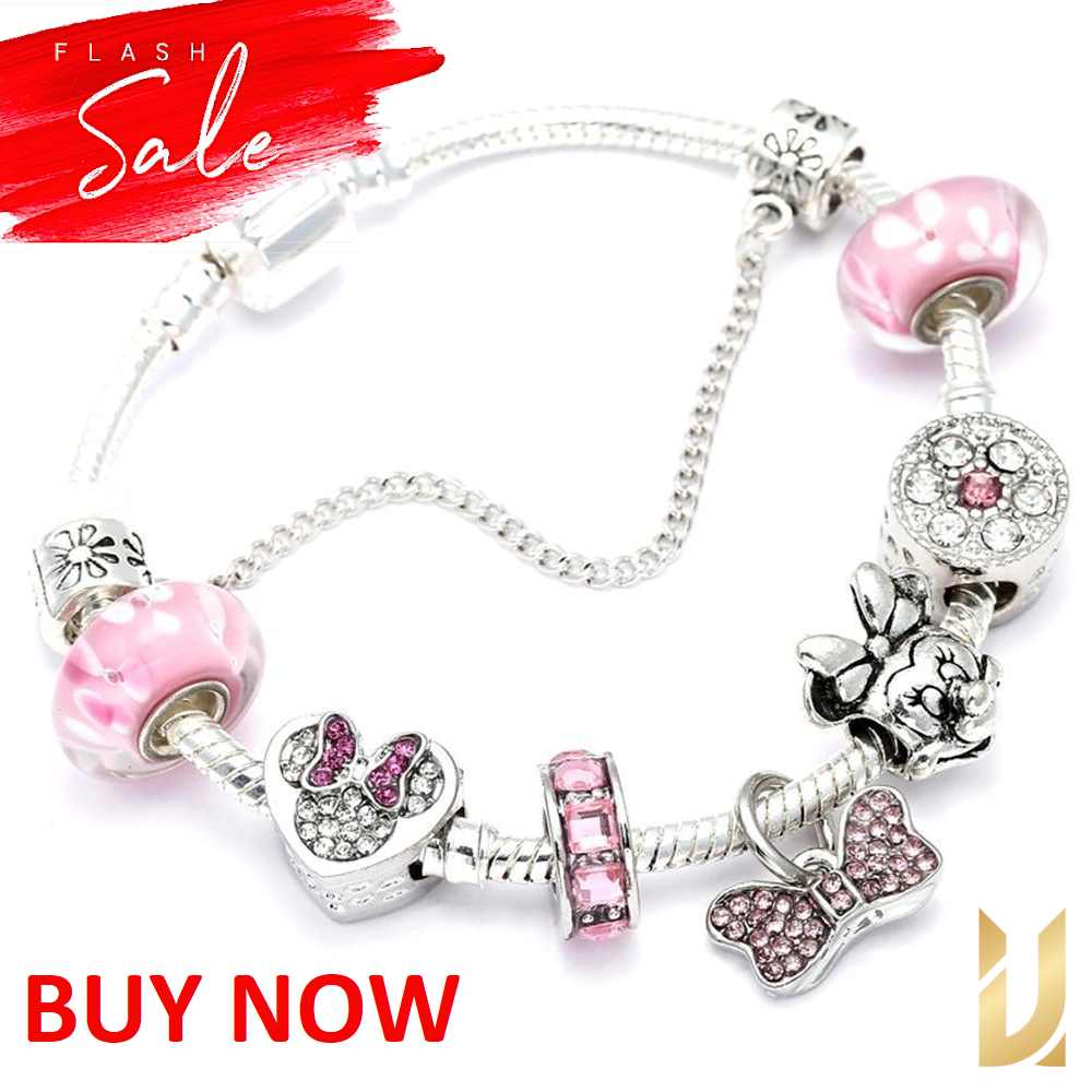 Pulsera De La Sra Annapaer Joyería Mickey Minnie Colgador Pulsera De La Sra Annapaer Joyería Mickey Minnie Colgador
