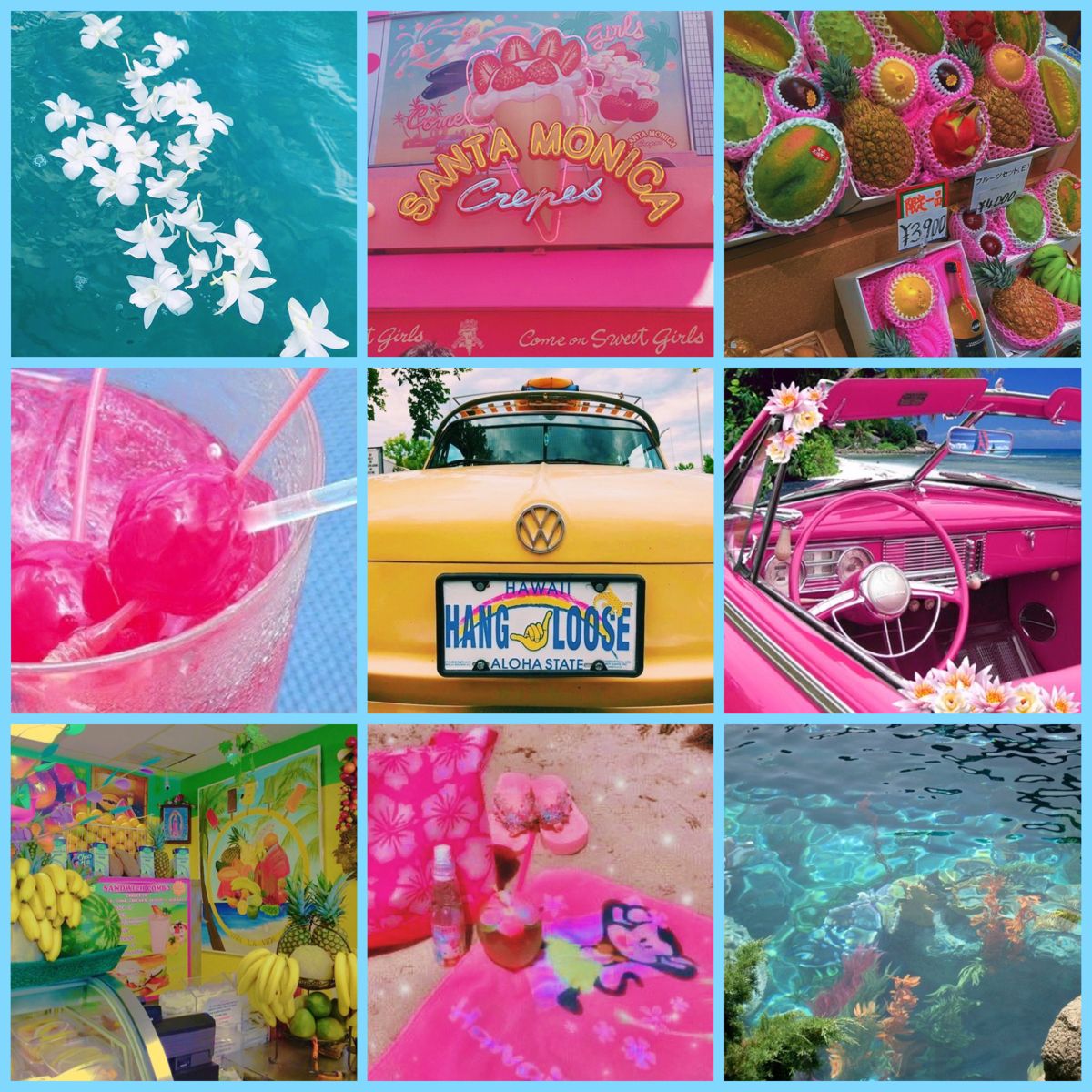 Tropical Hawaii Moodboard