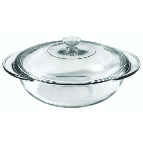 Anchor Hocking 2 Qt Gl Cerole Dish Set Of 3 By Safe For The Dishwasher Microwave Oven Refrigerator And Freezer Clear Gl Cerole Dish With Cover
