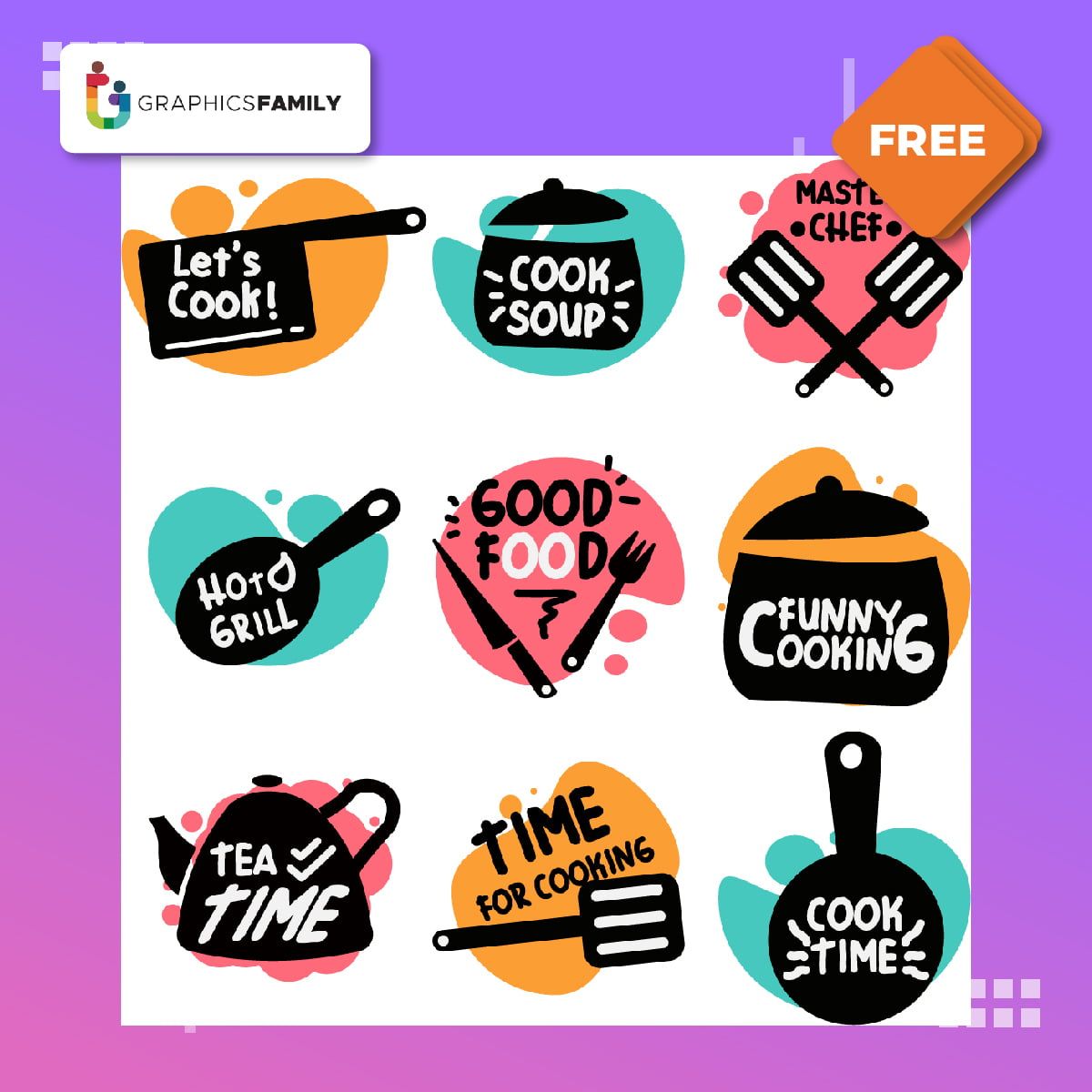 Food Lettering, Food Typography, Badge Logo, Logo Mockup, No Cook Meals, Baking Recipes, Creative Design, Labels, Templates