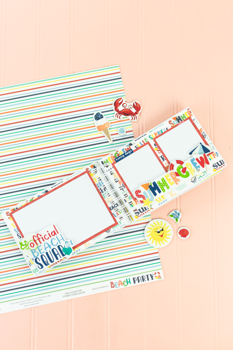 FD3A5363 Make Your Own, Make It Yourself, Echo Park Paper, Summer Projects, Brads, Paper Pads, Beach Party, Mini Albums, Outdoor Blanket