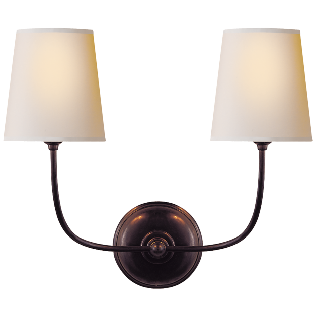 2Light LED Vanity Fixture Polished Chrome Wall Sconces in