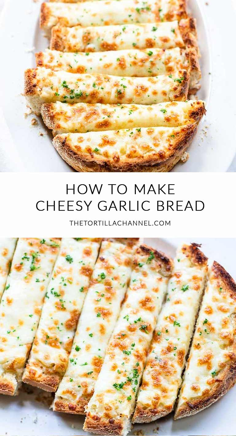 Cheesy garlic bread made with garlic butter, parmesan and mozzarella 🍴. Visit thetortillachannel.com for the full recipe 🍞 #thetortillachannel #garlicbread #cheesygarlicbread #cheesybread #garlicbreadrecipe Cooking And Baking, Baking Recipes, Dessert Recipes, Easy Cooking Recipes, Kids Recipes, Easy Recipes For Lunch, Cooking Ideas, Simple Food Recipes, Easy Lunch Ideas