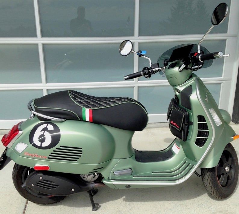 RED AND BLACK CUSTOM FITS PIAGGIO VESPA PX REAL LEATHER SEAT COVER RED AND BLACK CUSTOM FITS PIAGGIO VESPA PX REAL LEATHER SEAT COVER