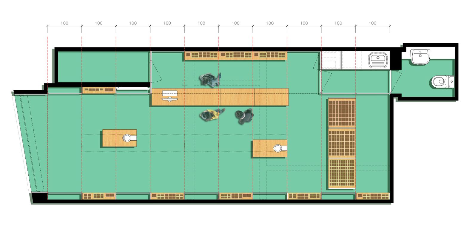 Galeria de TEM CAFÉ / Ivan Ventura + Pascalli Semerdjian Arquitetos - 17 Layout, Floor Plans, Page Layout, Floor Plan Drawing, House Floor Plans