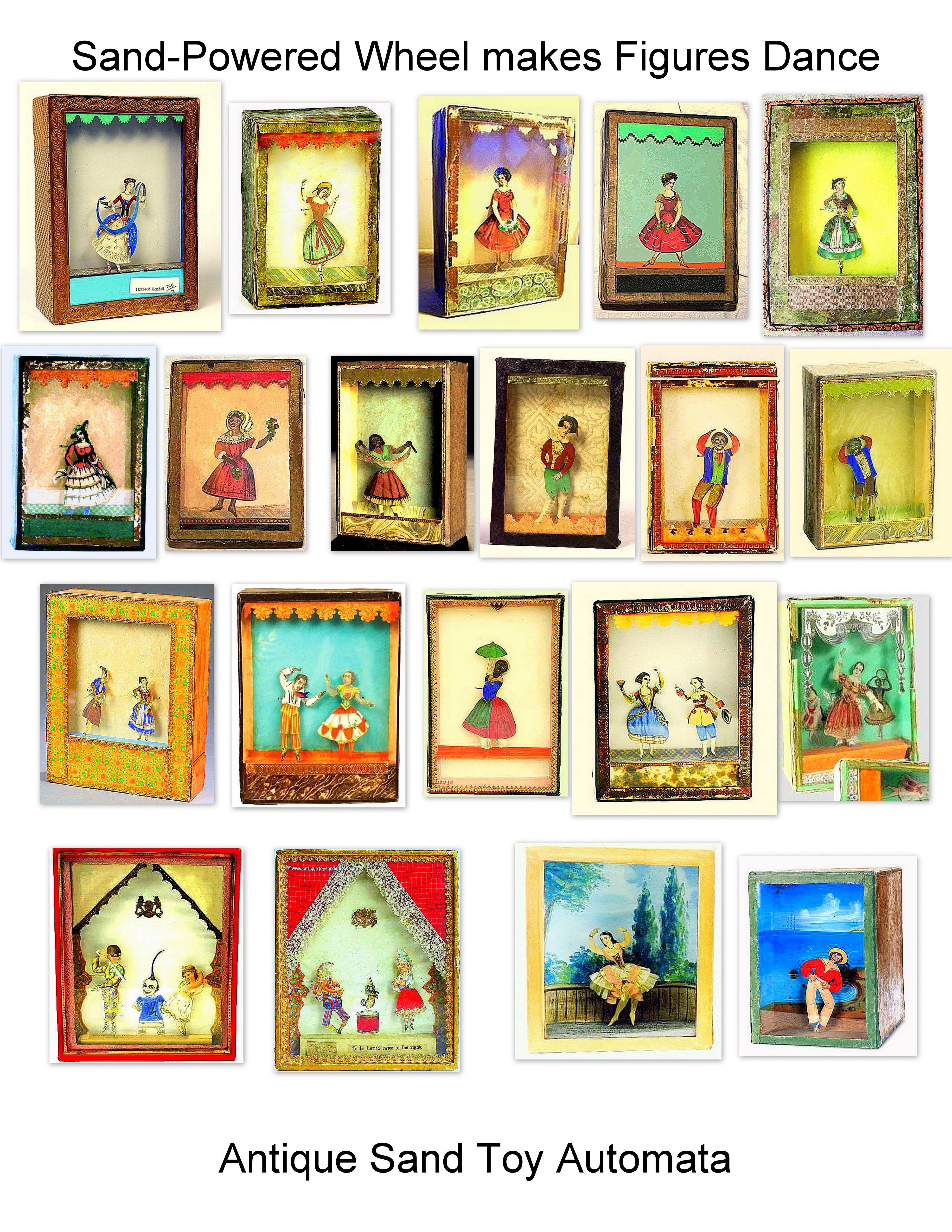a collage of antique