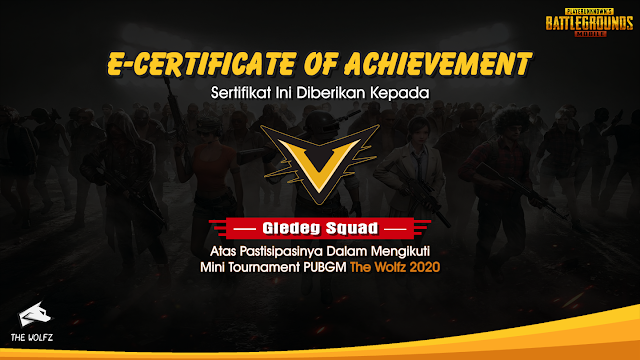Mentahan Sertifikat Turnamen Pubgm Polosan Hd 2 Pertahanan Photoshop Desain Banner