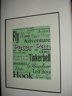 Dd Kimball Road Subway Art Subway Art Peter Pan And Tinkerbell Peter Pan Neverland
