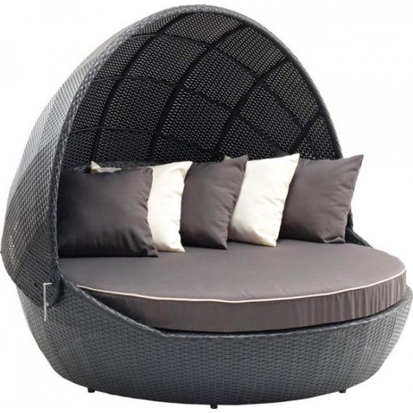 Polyrattan havemøbler i særklasse. stor luksus daybed i polyrattan ... Sofa havemøbler