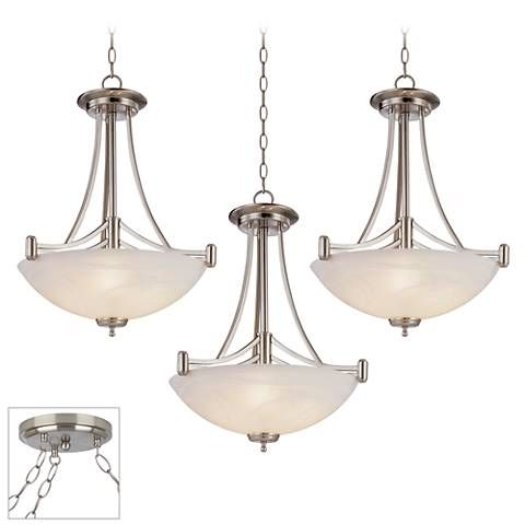 kathy ireland deco scale nickel 3 light swag chandelier decor lighting ireland