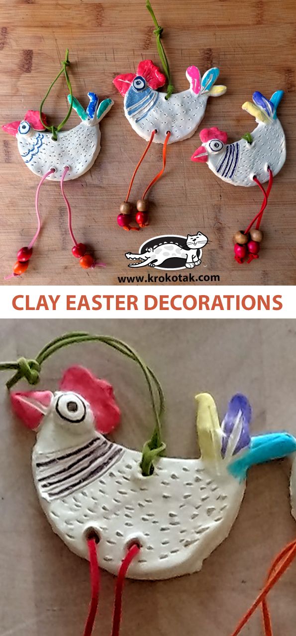 CLAY EASTER DECORATIONS