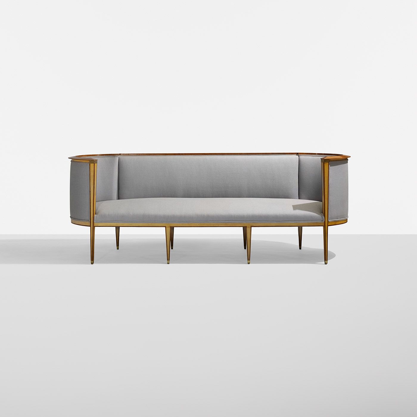 Swedish Grace Period Sofa C 1925 Upholstery Tiger Maple Ash Swedish Grace Period Sofa C 1925