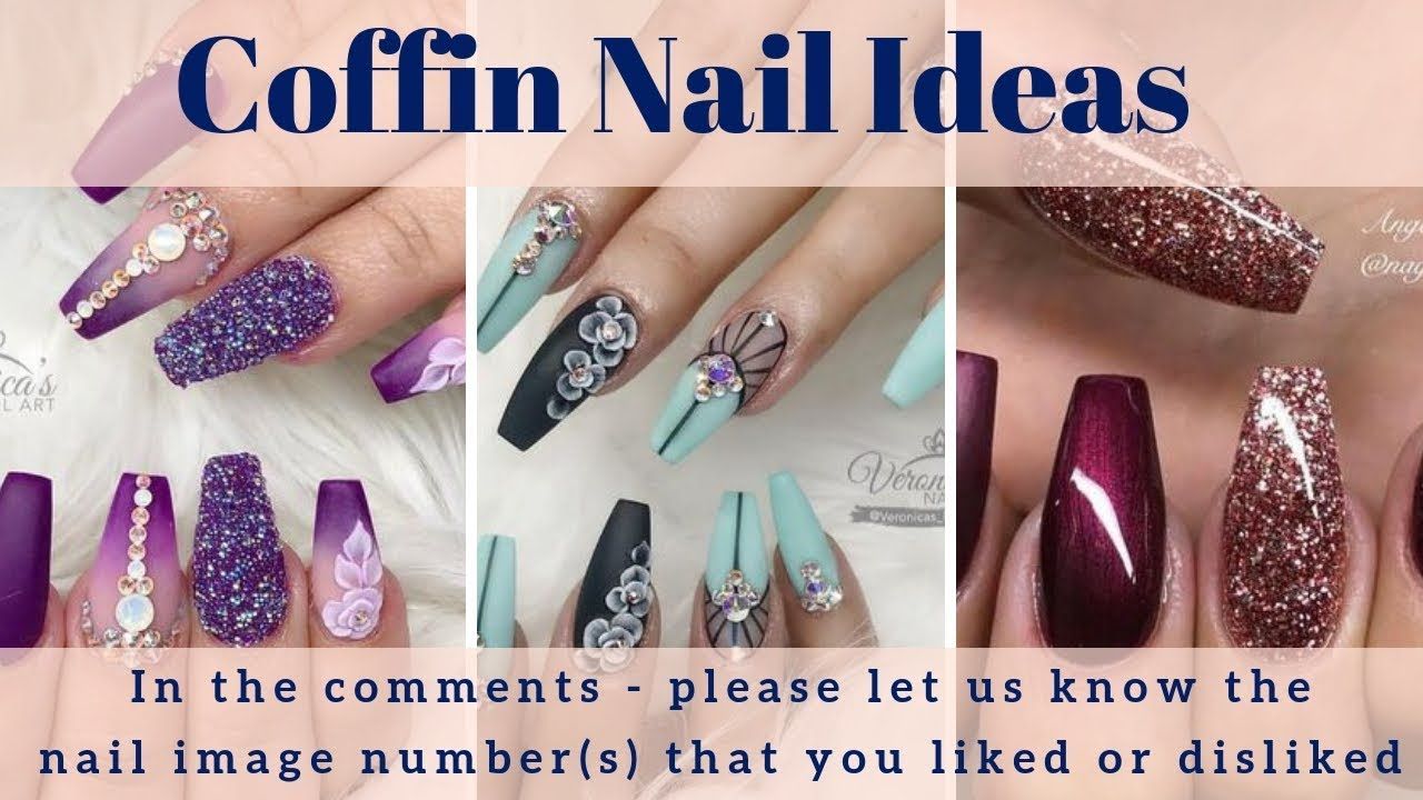 Coffin Nail Designs - 200+ Coffin Nail Art Ideas, Coffin ...
