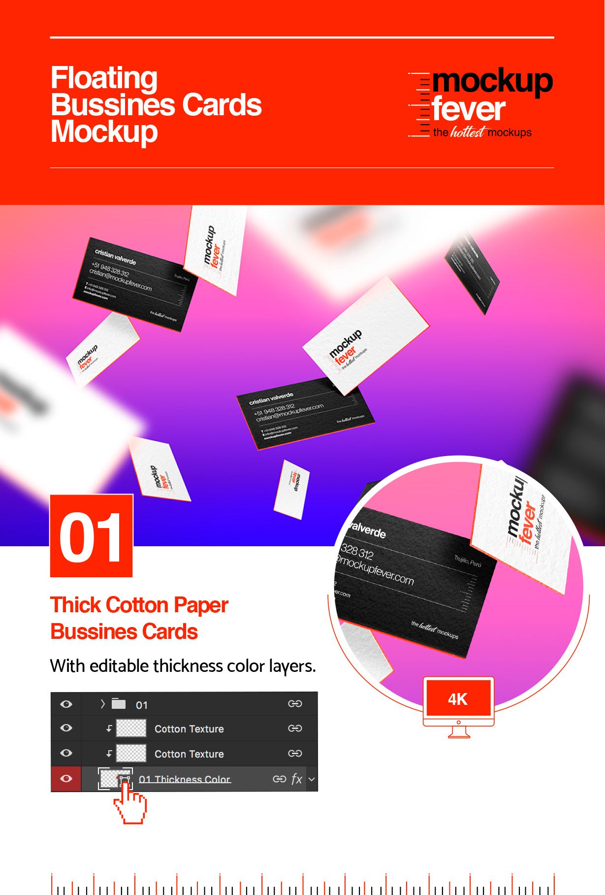 Download Floating Business Cards Mockup | Business card mock up, Cotton business cards, Business card ...