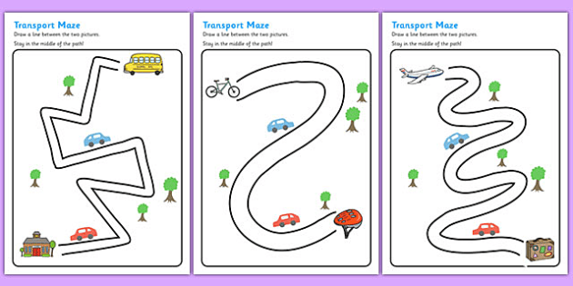 transport pencil control path worksheets ot pinterest transport sheets