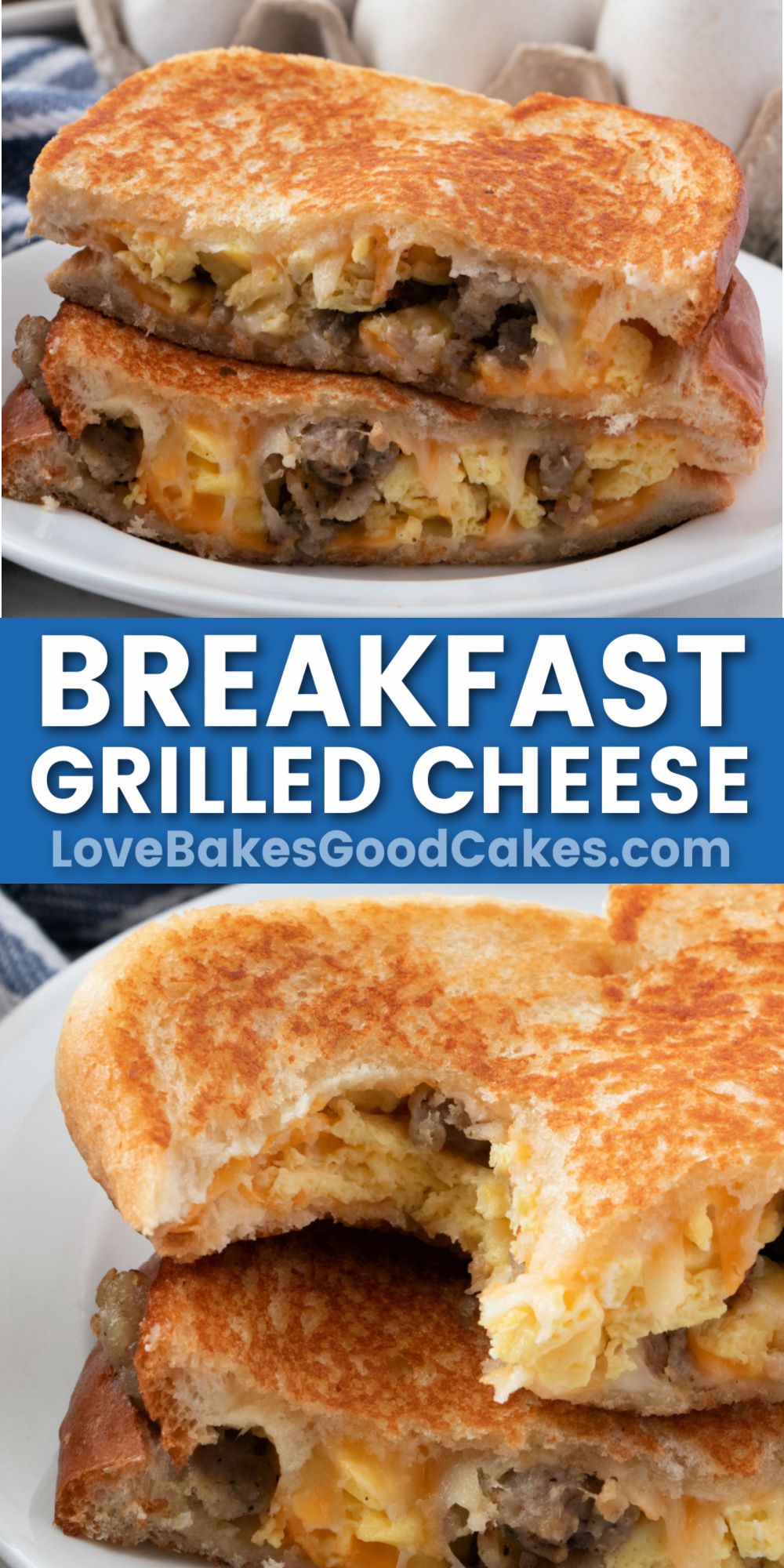 Breakfast Grilled Cheese What's For Breakfast, Cooked Breakfast, Breakfast Meal Prep, Breakfast Items, Breakfast Brunch Recipes, Breakfast Dishes, Healthy Breakfast, Breakfast Muffins, Breakfast Casserole
