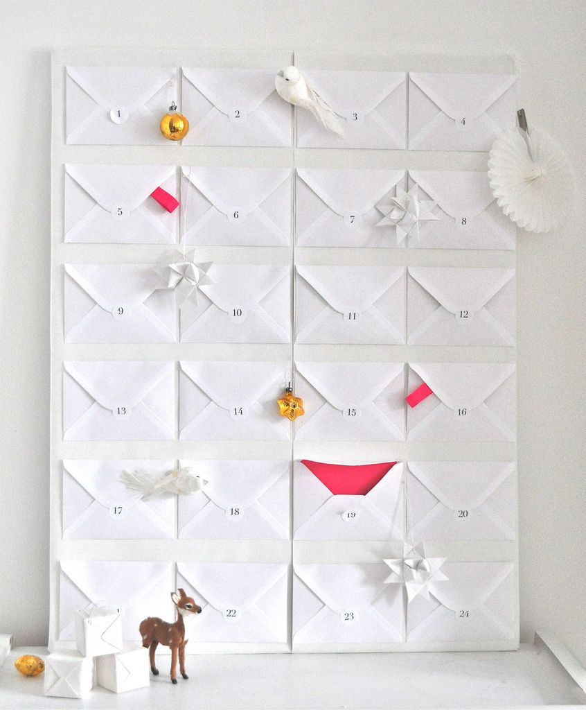 Repurpose Envelopes Into A Stunning Advent Calendar For The Holidays Repurpose Envelopes Into A Stunning Advent Calendar For The Holidays