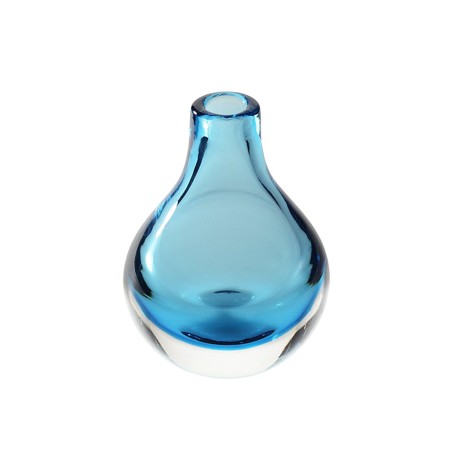 CASAMOTION Home Decor Gift Art Glass Vase with Hand Blown Cutting Modern Flower Tabletop Centerpiece for Office Kitchen Wedding Party Blue Color 6.7 inch Height Living Room CASAMOTION Home Decor Gift Art Glass Vase with Hand Blown Cutting Modern Flower Tabletop Centerpiece for Office Kitchen Wedding Party Blue Color 6.7 inch Height Living Room