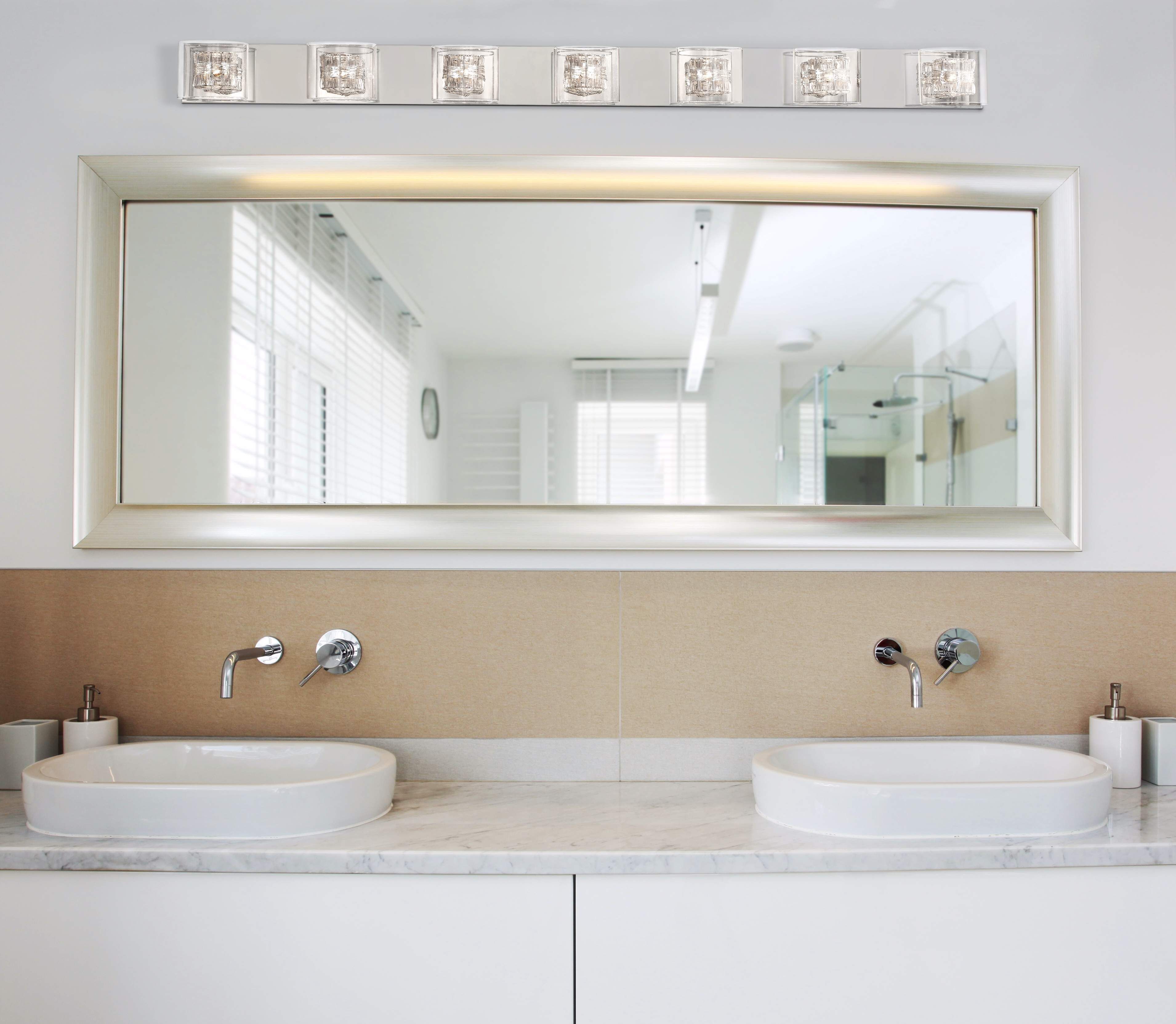 Possini Euro Design Wred Wire 56 Wide Bathroom Light V5716 Possini Euro Design Wred Wire 56