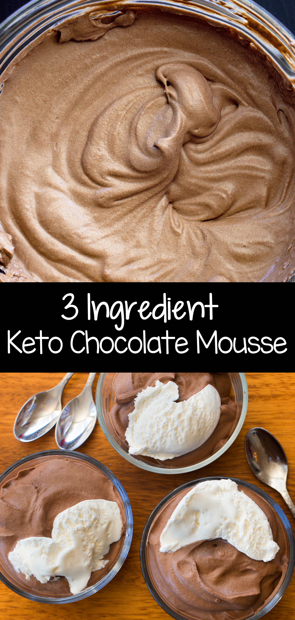 This naturally low carb and keto chocolate mousse recipe is super thick and creamy, with just 3 ingredients, and no sugar required #keto #chocolate #ketodessert #ketorecipe #mousse #dessert #sugarfree #EasyToMakeLowCarbMeals Keto Desert Recipes, Keto Recipes Dinner, Low Carb Keto Recipes, Atkins Dessert Recipes, Quinoa Recipes, Coconut Oil Recipes Keto, Easy Mousse Recipes, Low Sugar Baking Recipes, Keto Diet Meals