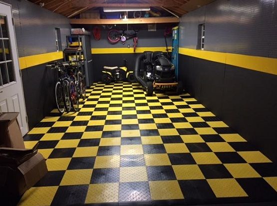 Black And Yellow Snap Together Garage Flooring Tiles Ideas Black And Yellow Snap Together Garage Flooring Tiles Ideas Floor Design Trends