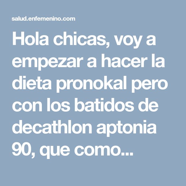 dieta batidos de proteinas decathlon