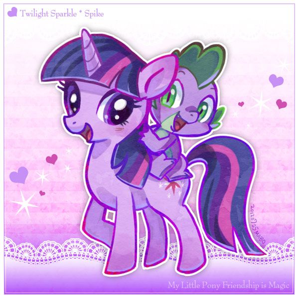 twilight sparkle and spike