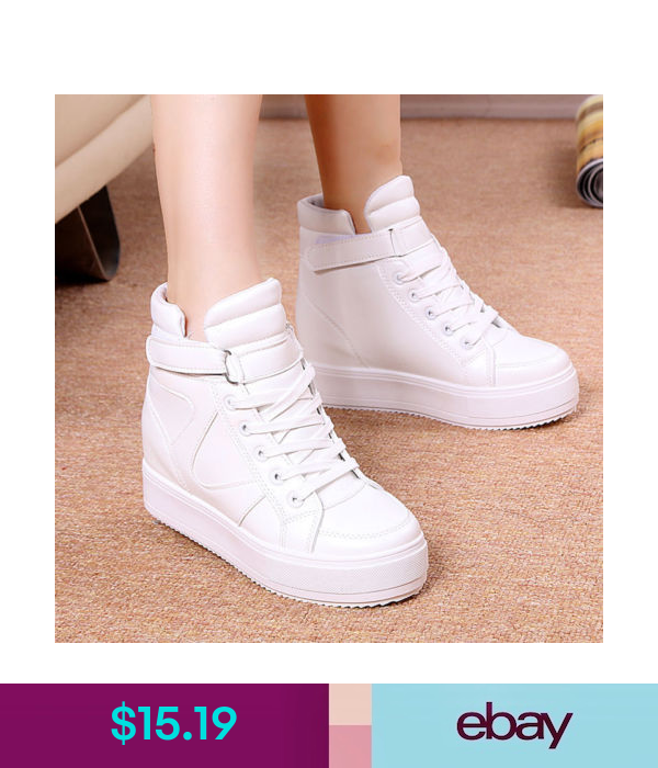 Athletic Shoes Women Hidden Wedge High Top Sneakers Athletic Height Increased Shoes Gb29 Ebay Fashion Sneakers Fashion High Top Sneakers Lacing Sneakers
