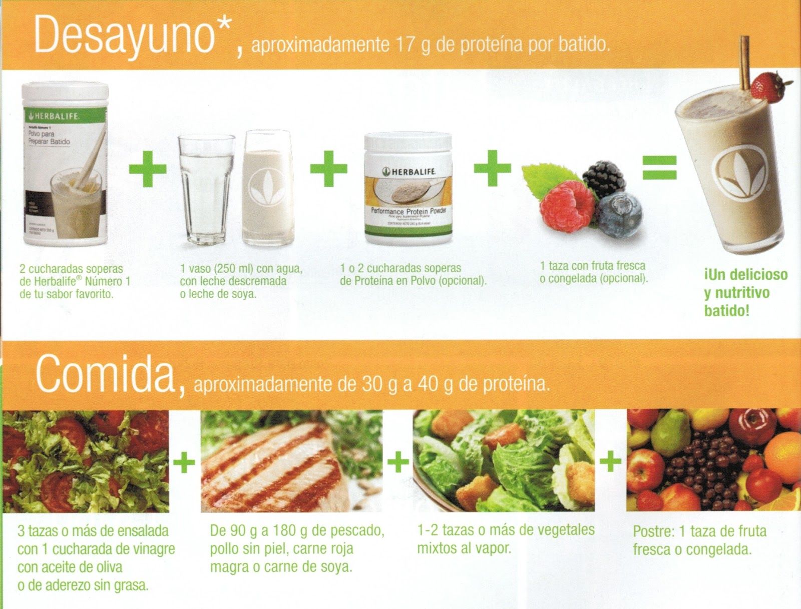 Plan de bajar de peso herbalife
