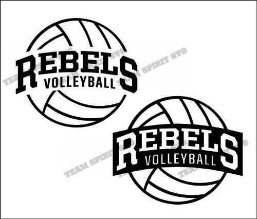 Download Rebels 2 Volleyball Download Files SVG DXF EPS by ...