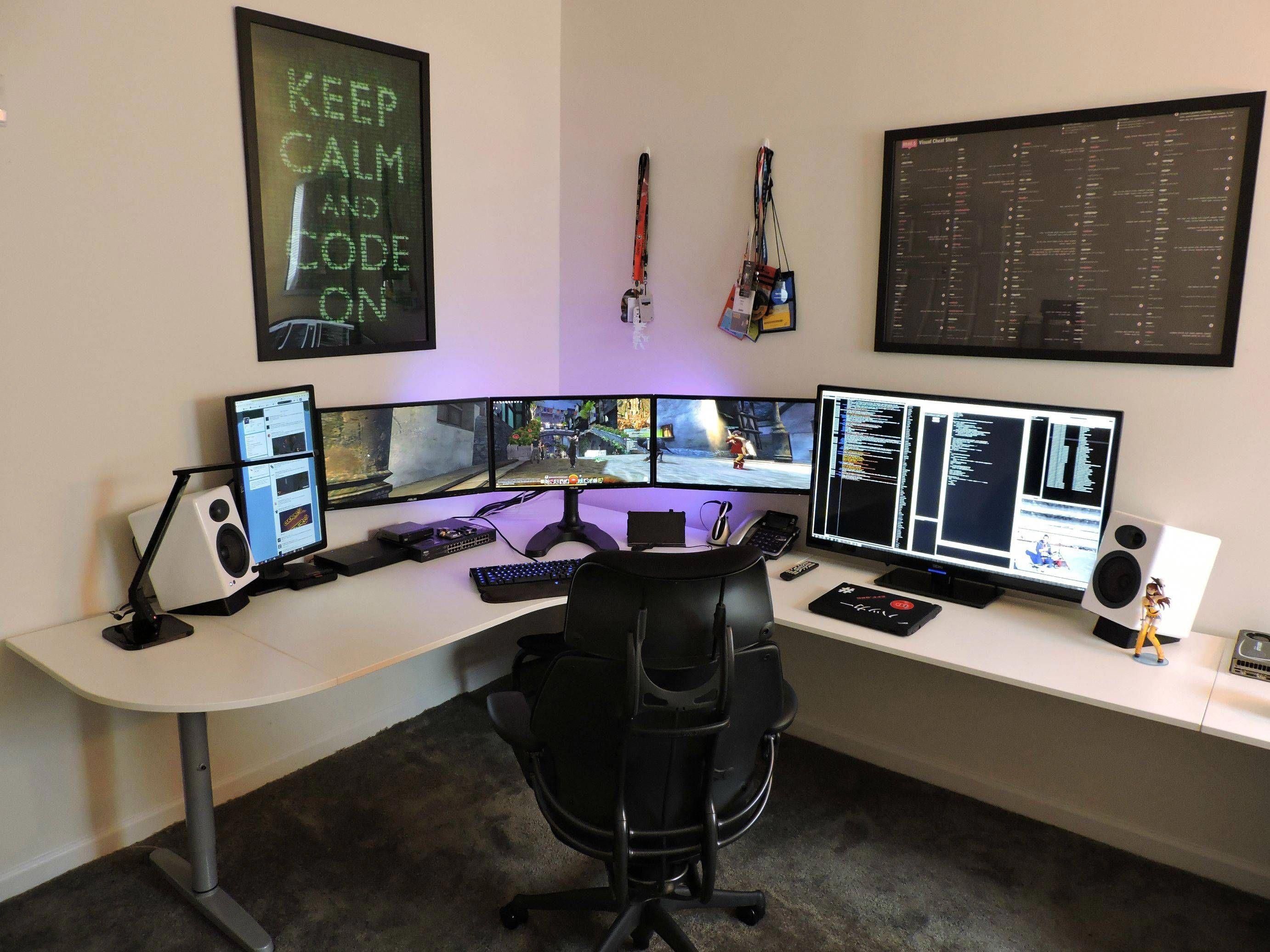 Computer Desk Ideas #homeDesign #HomeCreativa #HomeDecor - Computer Desk Ideas #homeDesign #HomeCreativa #HomeDecor