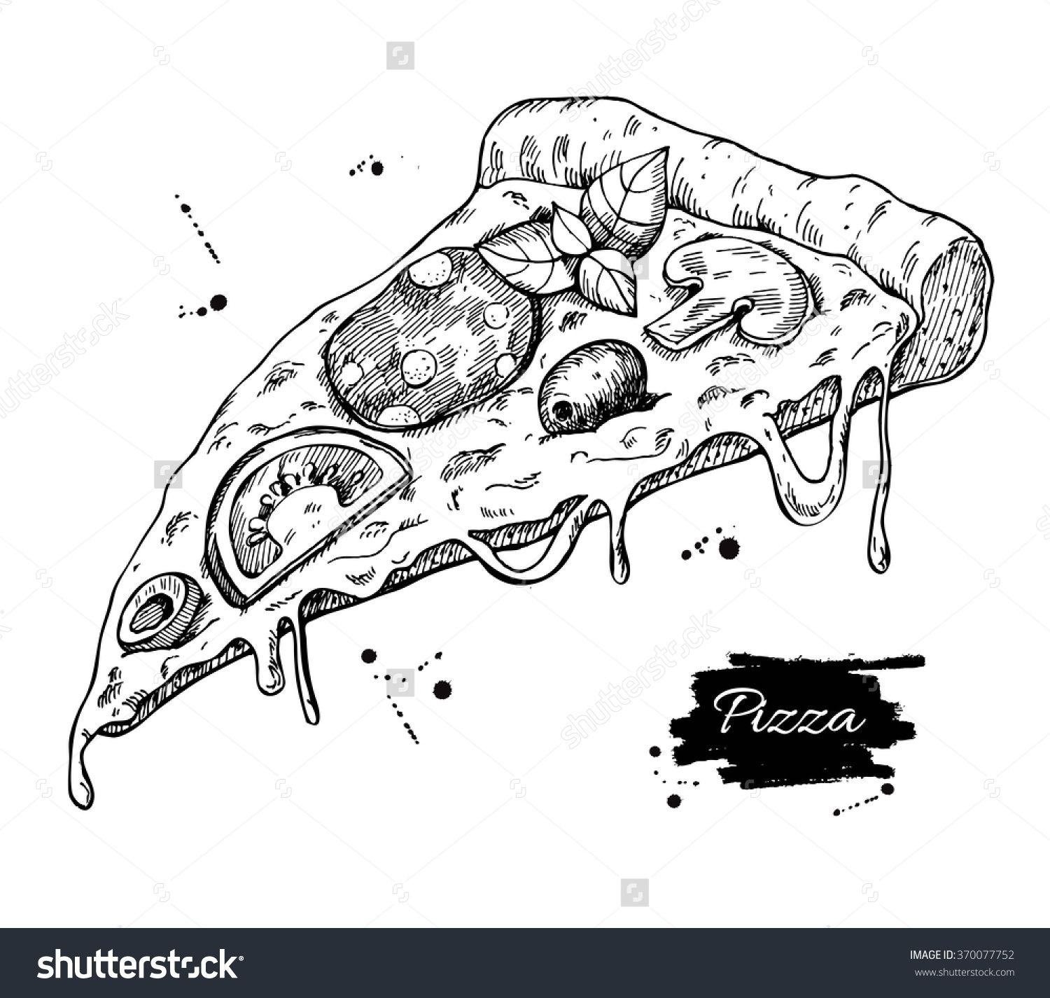 Pin By Hector On Love Life Pizza Slice Drawing Pizza Art Pizza Drawing