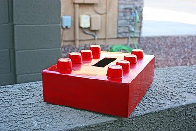 Boys valentines box! so I totally made this for josh this year, I used Blue spra...