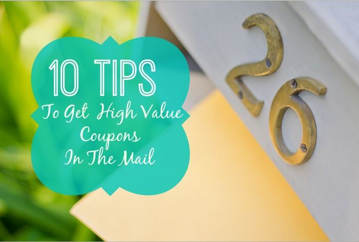 How to get coupons mailed to you