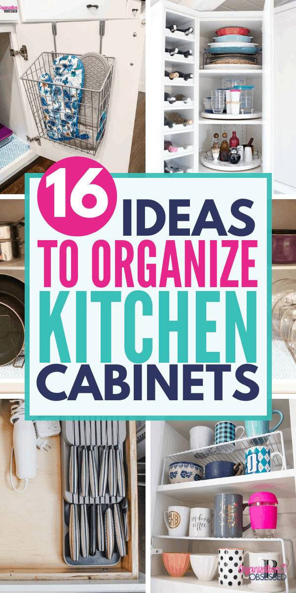 Looking for the best way to organize kitchen cabinets? These kitchen organization ideas will help you organize kitchen cabinet in just a few hours! Arm yourself with the best kitchen cabinet organizers to organize your kitchen cabinets! Kitchen Hack Decor, Diy Kitchen Hacks, Diy Kitchen Storage, Kitchen Cabinet Organization, Kitchen Organizing, Cleaning Organizing, Organizing Your Home, Cabinet Organizers, Start Cleaning