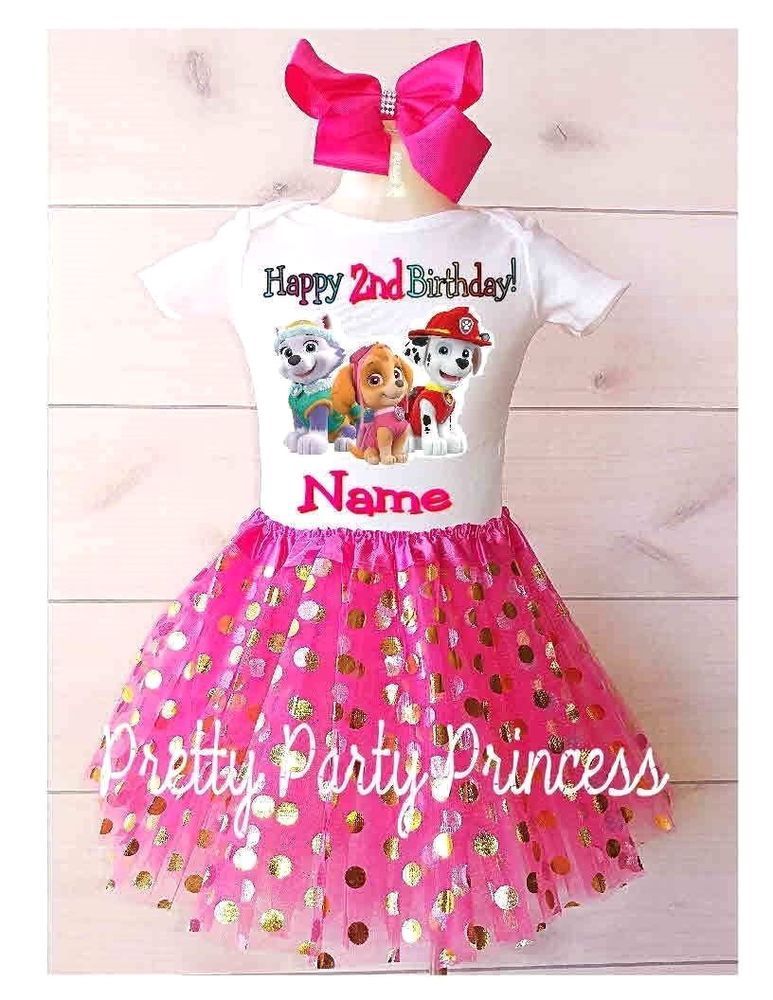 5th 6th Birthdays; Personalized For Free 2nd Personalize Birthday Dress Everest Paw Patrol : For 1st 4th 3rd