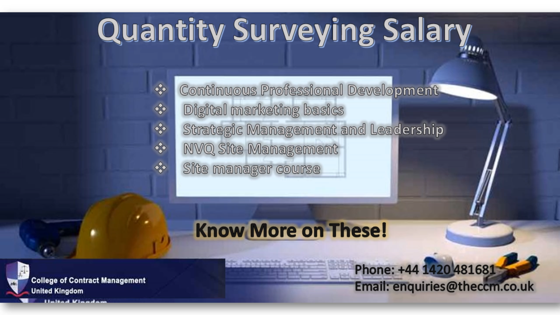 Quantity Surveying Salary | Contract management, Fun learning, Surveying