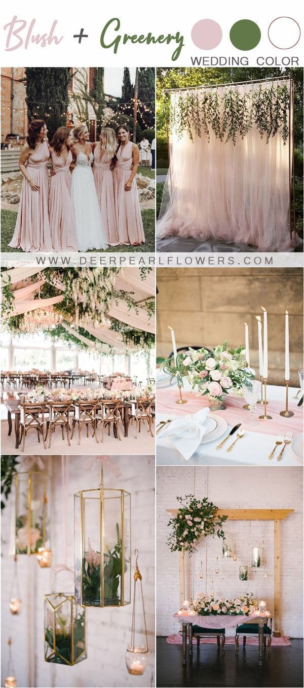 28 Blush Pink and Greenery Wedding Color Ideas