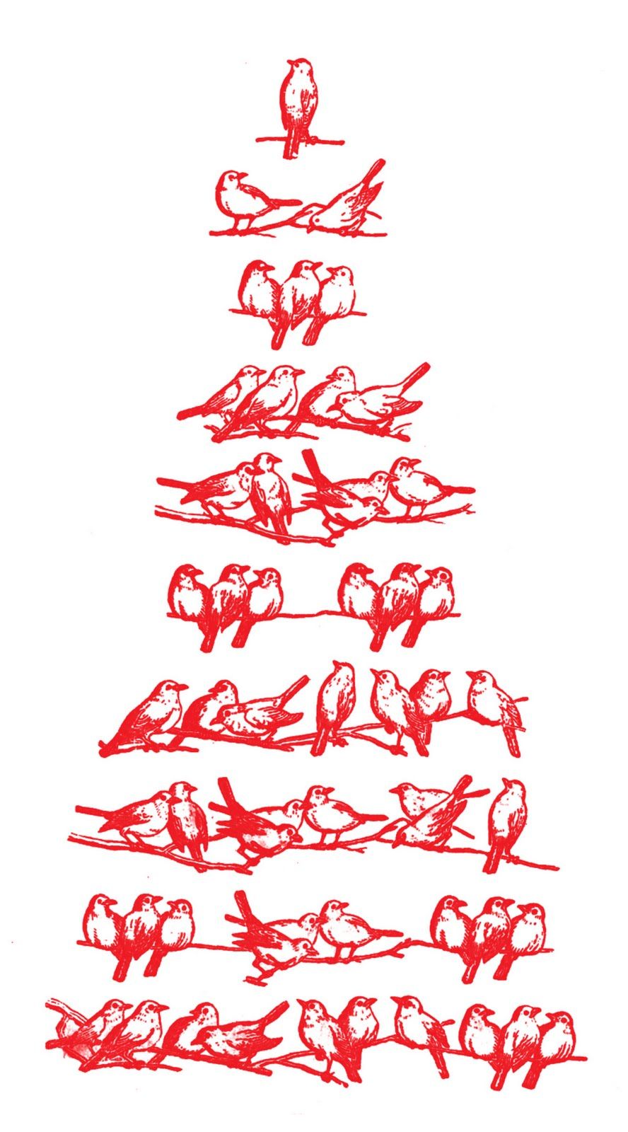 Diagram Vintage Birds Christmas Tree Image Charming