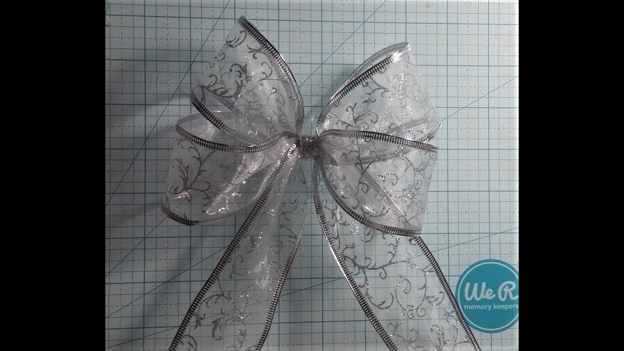 4 loop wire ribbon bow YouTube Ribbon bows, Wired